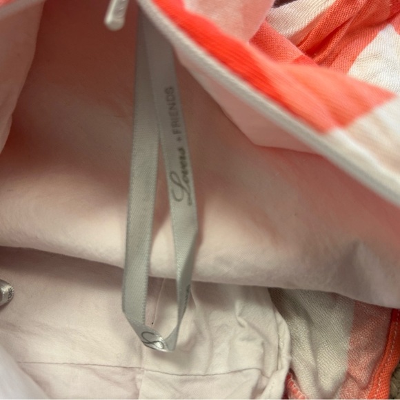 Lovers + Friends NWOT Sz. S (Revolve) gingham crop linen blend lined blouse - Picture 15 of 16